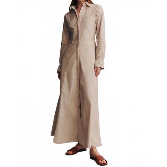 TWP Dresses & Skirts - NEW TWP lazy hazy maxi dress in khaki/ white